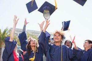 Students celebrating Grad Night at Bullwinkle's Wilsonville